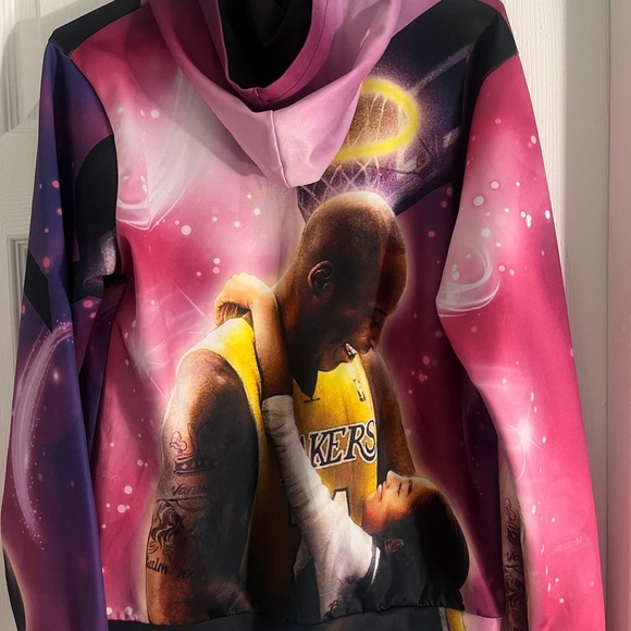 Pink and Purple Kobe Bryan Memorial  Hoodie - Picture 3 of 5